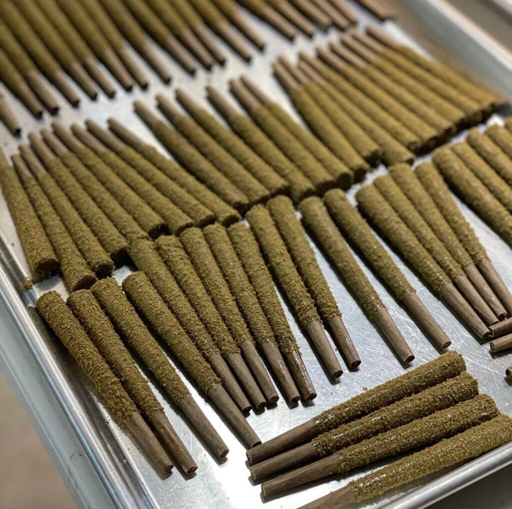 Cannabis prerolls with kiefs